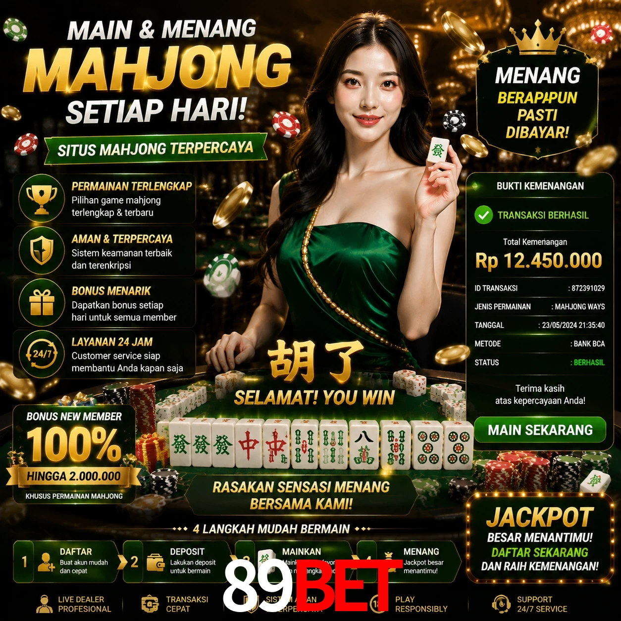 Ganhar e sacar na 89bet